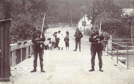 Soldater ved slusen, Frederiksdal