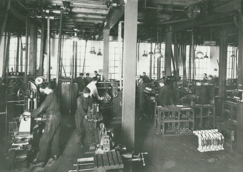 Brødrene Hartmanns maskinværksted på Vinkelvej, 1930